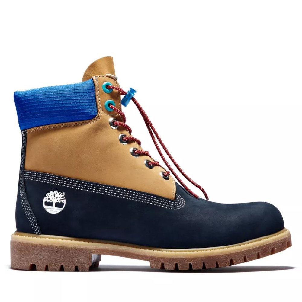 TIMBERLAND PREMIUM 6-INCH WATERPROOF BOOTS STYLE A2N9E019 NAVY NUBUCK- MEN'S NEW